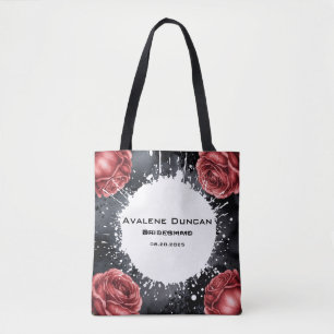 Gothic Rose Wedding Frame Bridesmaids Gefallen Tasche