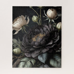 Gothic-Rosenanordnung Schwarze Blume