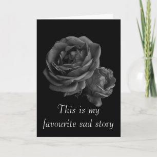 Gothic Roses Valentinstag Feiertagskarte