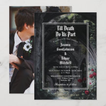 Gothic Ruinen Rosen Florales Foto Hochzeit bis zum