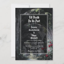 Gothic Ruins Rosen Alles in Einem QR-Code Hochzeit