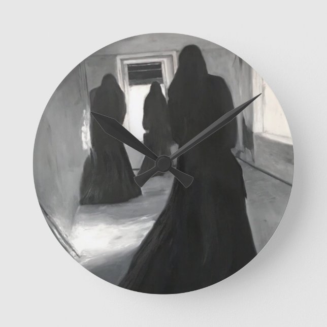 Gothic-Runde Runde Wanduhr (Vorderseite)