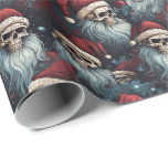 Gothic Santa Skulls Black Blue Red Christmas Geschenkpapier<br><div class="desc">Gothic Santa Skulls Gift Wrap - Schwarz, Blau und Rot | Einzigartige Weihnachten Entdecken Sie Ihren unverwechselbaren Urlaubsstil mit unserer gotischen Weihnachtsgeschenkwrap in Schwarz, Blau und Rot. Das ist nicht für die Ohnmacht, aber es ist perfekt für diejenigen, die gewollt haben, während der Weihnachtszeit ihren einzigartigen Geschmack zu zeigen. Das...</div>