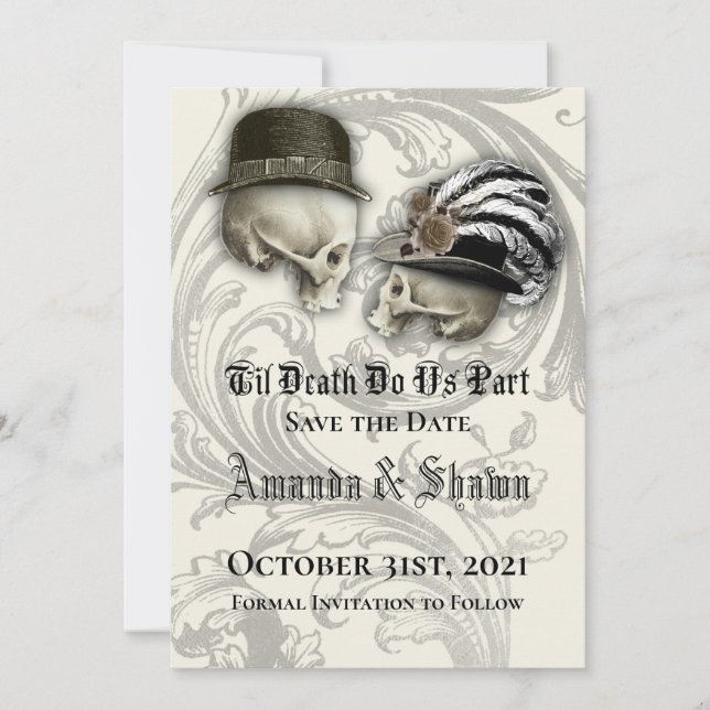 Gothic Save the Date Wedding (Vorderseite)