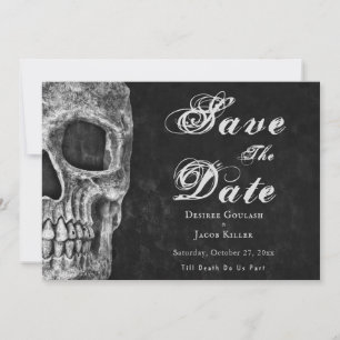 Gothic Schädel Hallowedding Save The Date