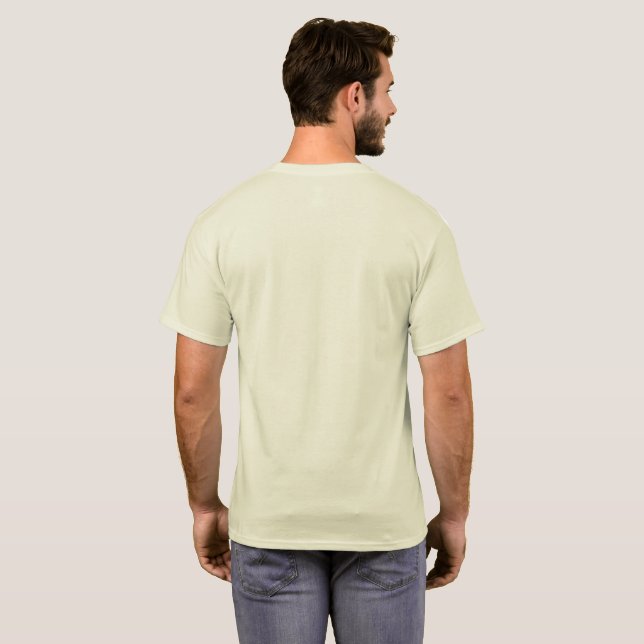 Gothic-Schädel mit Blumenmuster T-Shirt (Schwarz voll)