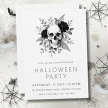 Gothic Schädel & Rosen Halloween