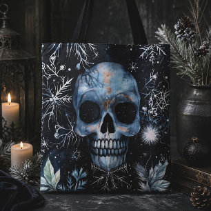 Gothic-Schädel-Winter-Botanik-Gotik Tasche
