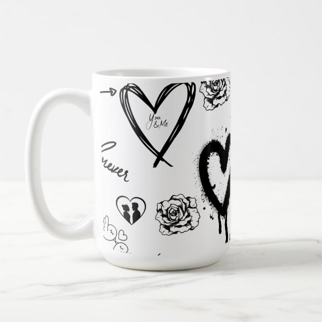 Gothic Seamless Pattern Kaffeetasse (Links)