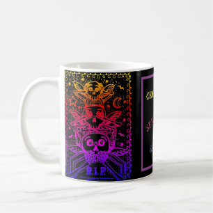 GOTHIC SEHEN KEIN EVIL, FRIEDHOF SKELETONS TASSE R