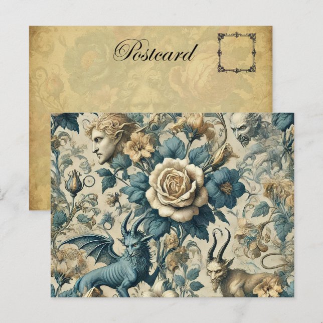 Gothic Serenade - Gothic Viktorianisch Feiertagspostkarte (Vorne/Hinten)