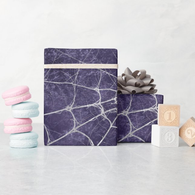 Gothic Silver Web Not Wrapping Paper Geschenkpapier (Babyparty)