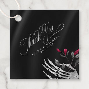 Gothic Skeletal Hand Danke Burgund ID866 Geschenkanhänger