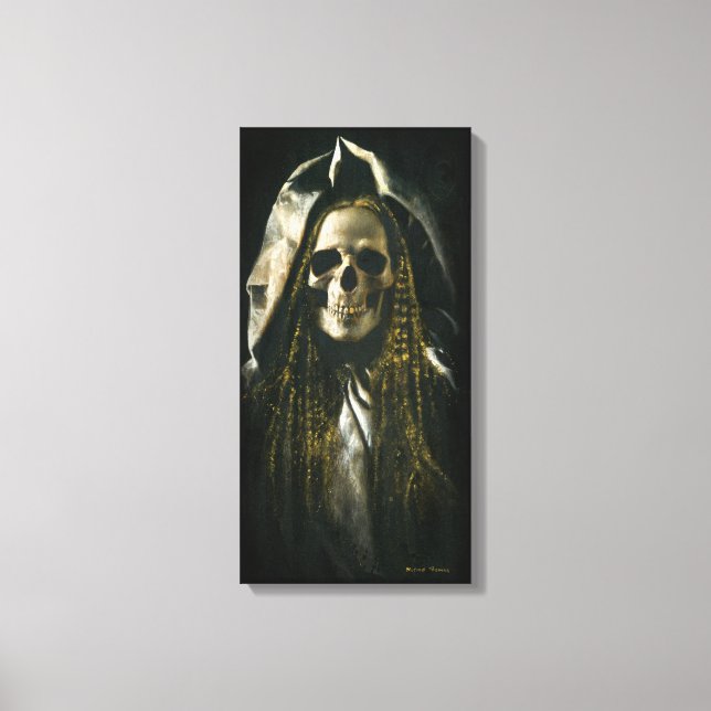 Gothic Skeleton Ghost-Leinwand Leinwanddruck (Vorderseite)