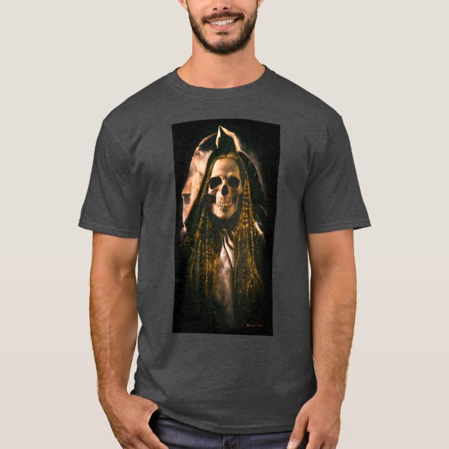 Gothic Skeleton Ghost T - Shirt (Vorderseite)
