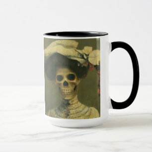 Gothic Skeleton Lady Tasse