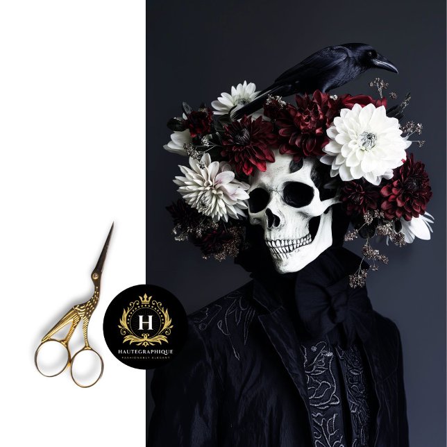 Gothic Skeleton Skull Decoupage Seidenpapier (Von Creator hochgeladen)