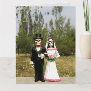 GOTHIC SKELETONS FROH JAHRESKARTE KARTE