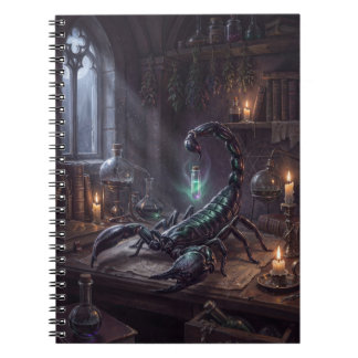 Gothic-Skorpion-Dunkle-Alchemie-Kunstprint Notizblock