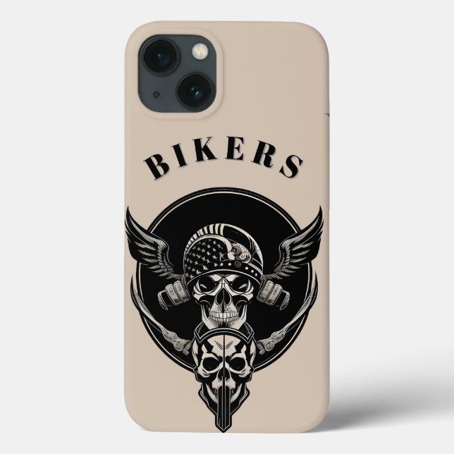 Gothic Skull Artwork mit aufwändigen Details Case-Mate iPhone Hülle (Rückseite)