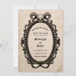 Gothic Skull bis zum Tod machen uns teilweise anti Save The Date