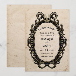 Gothic Skull bis zum Tod machen uns teilweise anti Save The Date