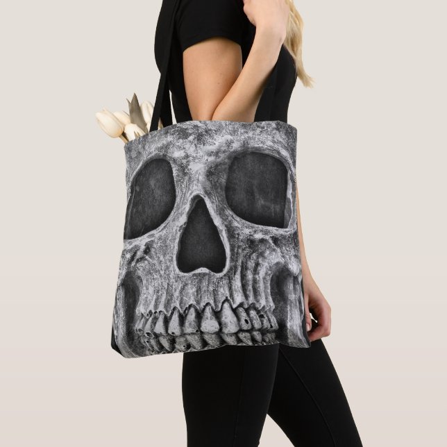 Gothic Skull Black and White Grunge Cool Tasche (Von Nahem)