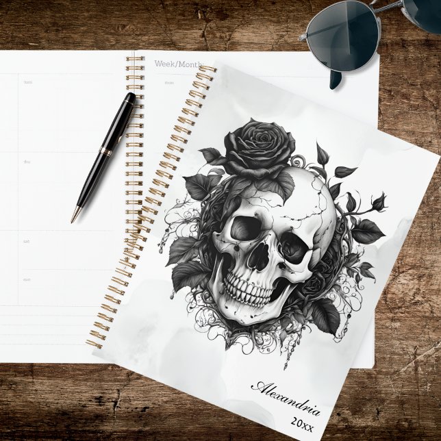 Gothic Skull & Black Roses (Créateur téléchargé)