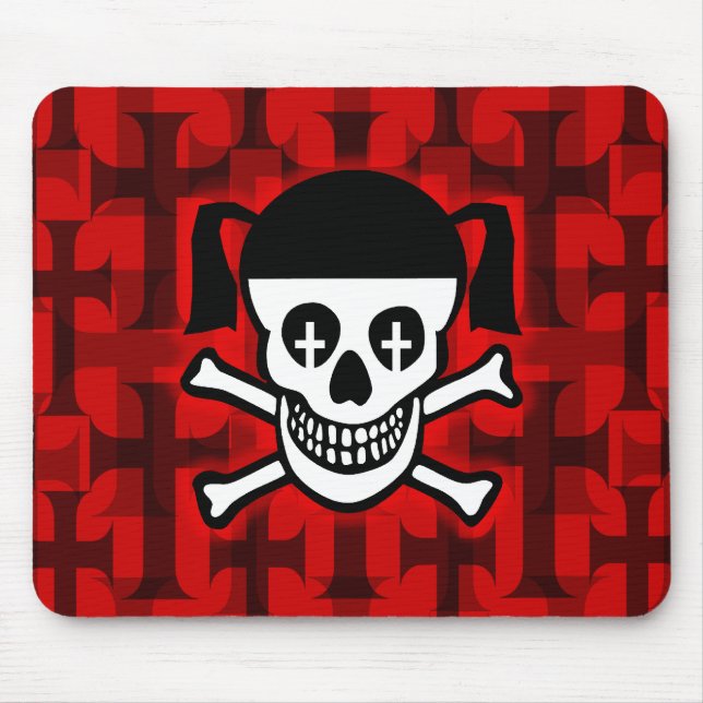 Gothic Skull & Crosses Mousepad (Vorne)