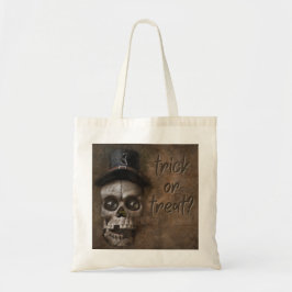 Gothic Skull Halloween Trick oder Treat Tragetasche