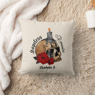 Gothic Skull hoffnungsloser Romantik Kissen