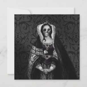 Gothic Skull Lady Einladung