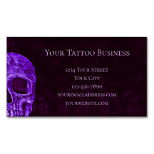 Gothic Skull Lila Burgundy Tattoo Shop