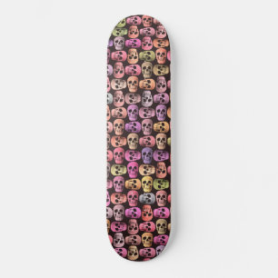 Gothic Skull Pop Kunst, Spaß Design Skateboard