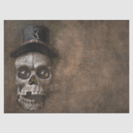 Gothic Skull Rustic Decoupage Seidenpapier