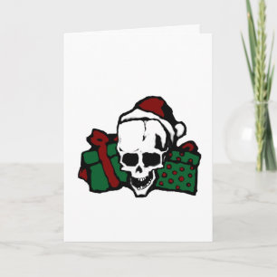 Gothic Skull Weihnachtskarten Feiertagskarte