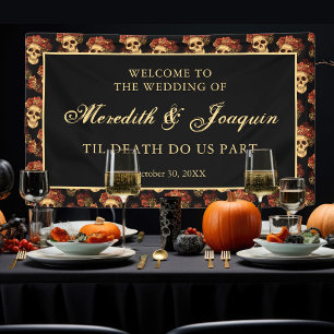 Gothic Skull Willkommen bei unserer Halloween-Hoch Banner