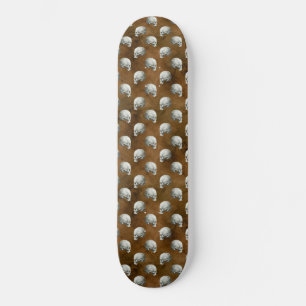 Gothic Skulls auf Kupfer Skateboard