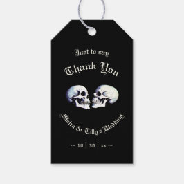 Gothic Skulls Personalisierte gotische Gastgeschen Geschenkanhänger