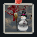 Gothic Snowman Square Ornament<br><div class="desc">Viele Menschen, die einzigartige Ornamente kaufen und sammeln, finden in ihren Sake-Ornamenten eine besondere Bedeutung. Das Sammeln von Ornamenten ist eine großartige Möglichkeit, sich an Liebende während der Winterferien oder für besondere Veranstaltungen zu erinnern. Ornamente sind Dekorationen, mit denen Weihnachtsbäume, Zuhause, Büros und Außenräume während der Winterferien geschmückt werden. Die...</div>