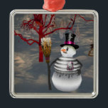 Gothic Snowman Square Ornament<br><div class="desc">Viele Menschen, die einzigartige Ornamente kaufen und sammeln, finden in ihren Sake-Ornamenten eine besondere Bedeutung. Das Sammeln von Ornamenten ist eine großartige Möglichkeit, sich an Liebende während der Winterferien oder für besondere Veranstaltungen zu erinnern. Ornamente sind Dekorationen, mit denen Weihnachtsbäume, Zuhause, Büros und Außenräume während der Winterferien geschmückt werden. Die...</div>