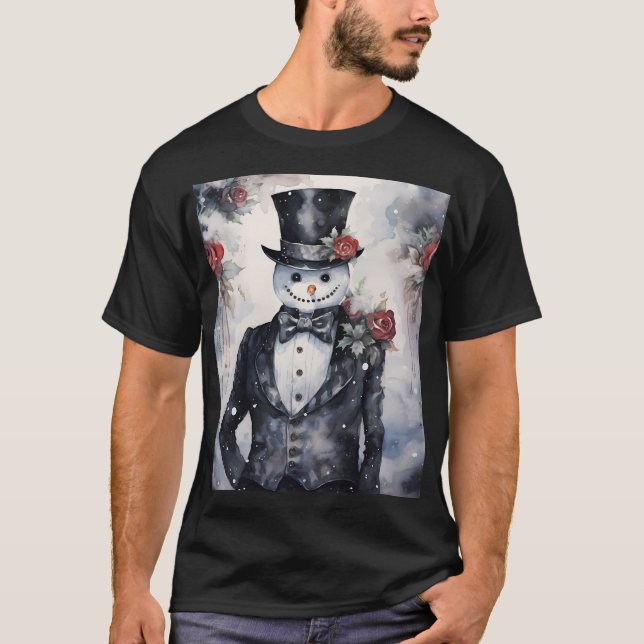 Gothic Snowman T-Shirt (Vorderseite)