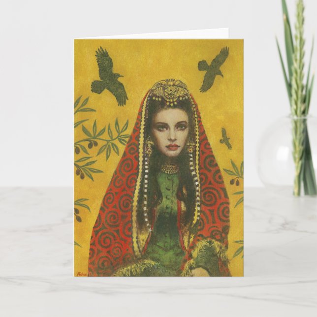 Gothic Sorceress Grußkarte Karte (Vorderseite)