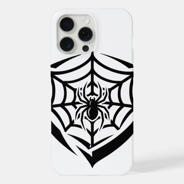 Gothic Spinnennetz iPhone 15 Pro Max Hülle (Rückseite)