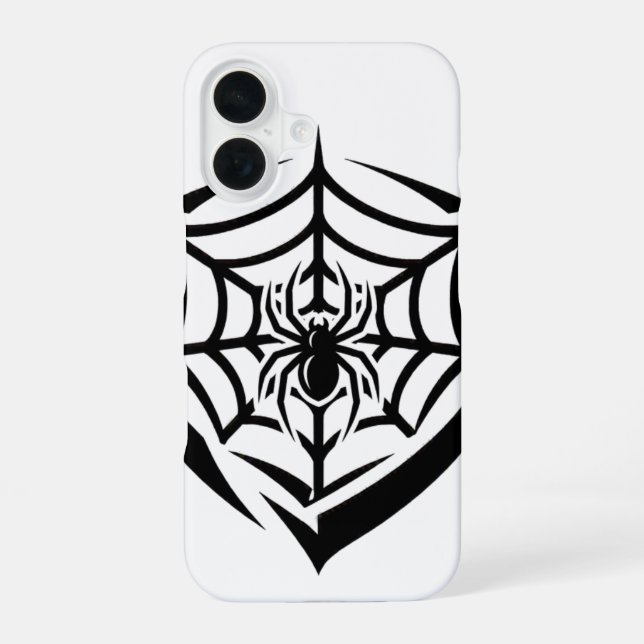 Gothic Spinnennetz iPhone 16 Hülle (Rückseite)