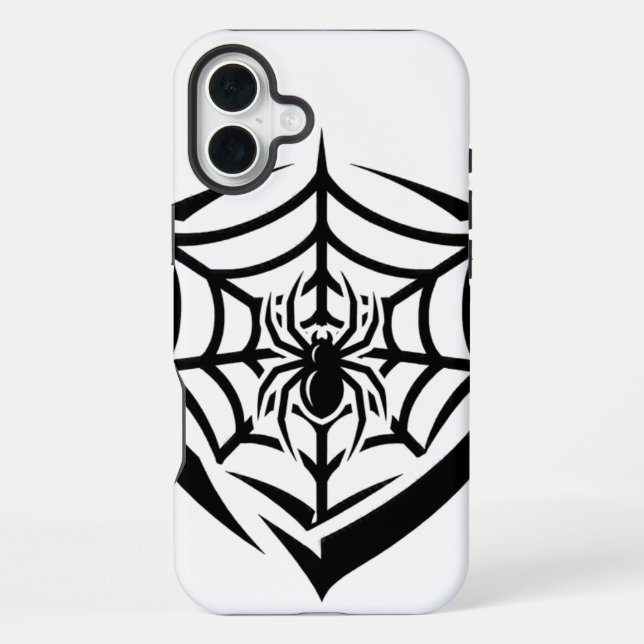 Gothic Spinnennetz iPhone 16 Plus Hülle (Rückseite)