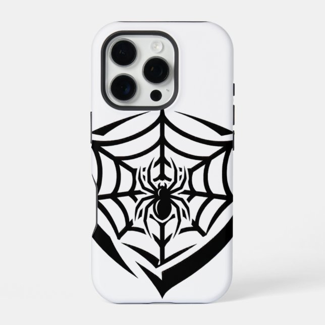 Gothic Spinnennetz iPhone 16 Pro Hülle (Rückseite)