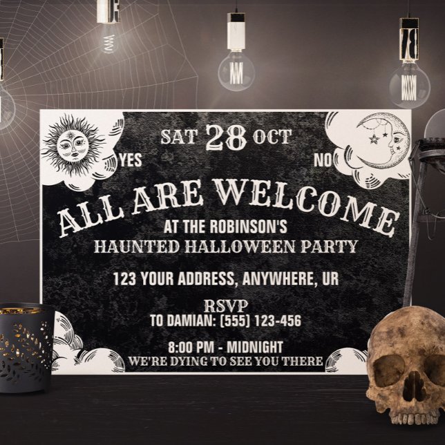 Gothic Spirit Board Spooky Season Halloween-Party Einladung (Von Creator hochgeladen)