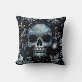 Gothic Spooky Christmas Skull Kissen