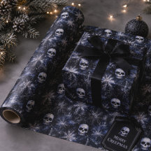 Gothic Spooky Christmas Skulls